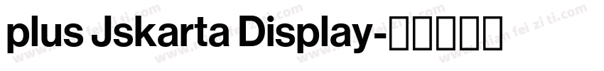 plus Jskarta Display字体转换